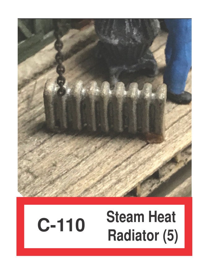 Steam Heat Radiators Replacement C-110 Steam Heat Radiator (5) | RailroadKits & Microlumina